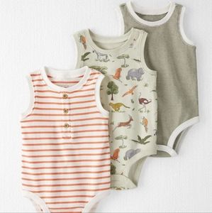 Organic Little Planet by Carter's 3-Pack Cotton Bodysuits - 6 Months